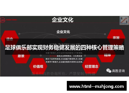 足球俱乐部实现财务稳健发展的四种核心管理策略